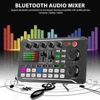Sound-Cards-F99MAX-Bluetooth-Live-Sound-Card-Mixer-USB-Podcast-Audio-Interface-for-Phone-PC-Streaming-Karaoke-3