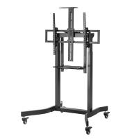TV-Wall-Mount-Stand-Brateck-Deluxe-Motorized-Large-TV-Cart-with-Manual-Tilt-TTL14-68TW-BLK-1