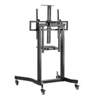 TV-Wall-Mount-Stand-Brateck-Deluxe-Motorized-Large-TV-Cart-with-Manual-Tilt-TTL14-68TW-BLK-2