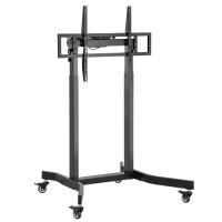 Brateck Standard Motorized TV Cart Fit 55in-100in Up to 120kg - Matte Black (TTL14-68FW-BLK)