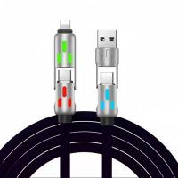 USB-Cables-Generic-4-in-1-RGB-USB-Type-A-8-Pin-and-USB-Type-C-Cable-Black-1m-CB-4IN1-Black-2