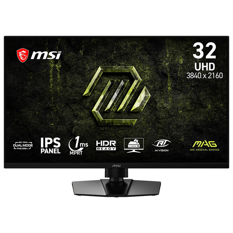 MSI MAG 321UPD E14 31.5in 4K UHD 144Hz / FHD 288Hz IPS Dual Mode Gaming Monitor (MAG 321UPD E14)