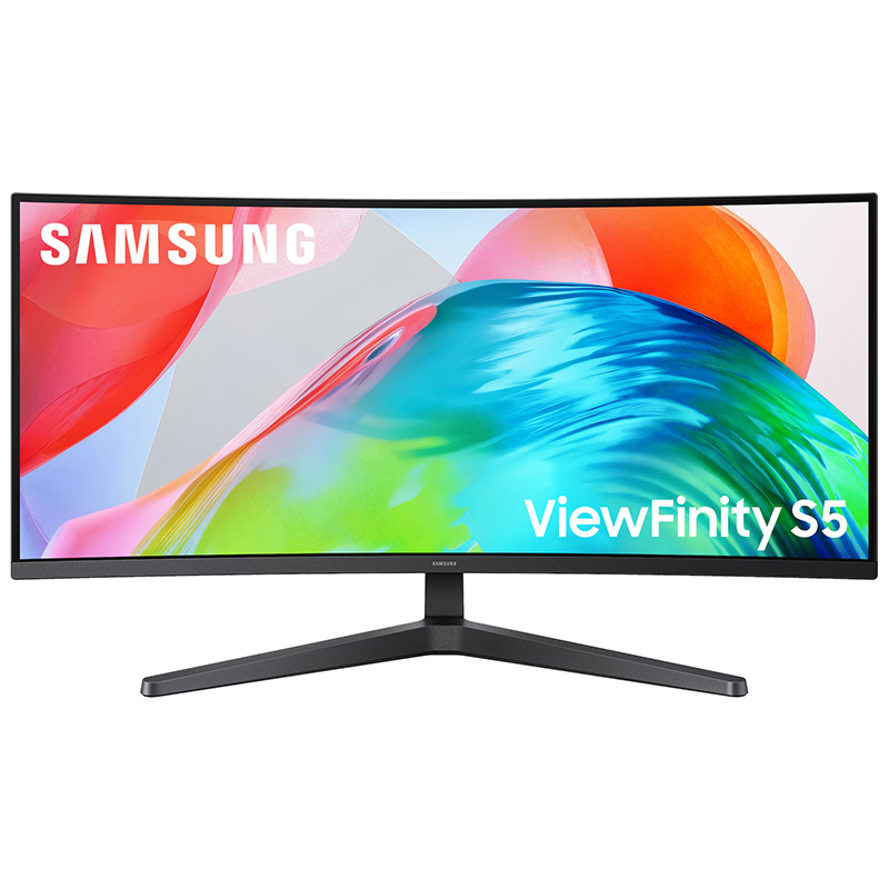 Samsung VewFinity S5 S55GH 34in UWQHD VA 120Hz FreeSync Premium Curved Monitor (LS34H550GAEXXY)