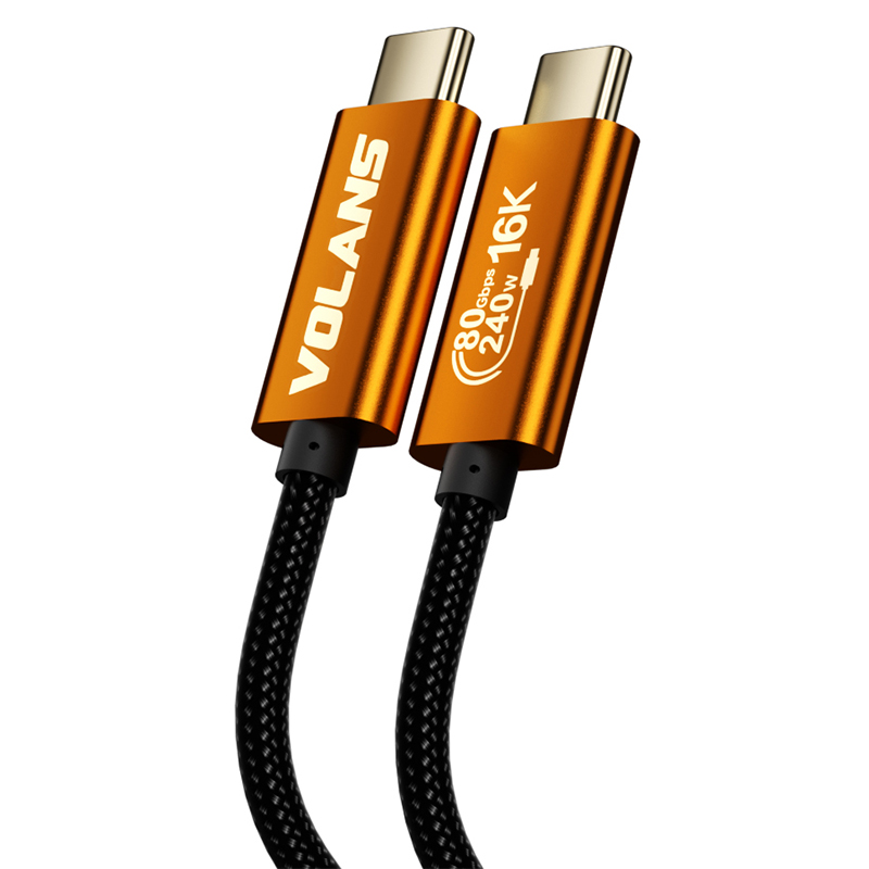 Volans Aluminium Thunderbolt 5 USB 5 Cable - 0.5m (VL-UT50)