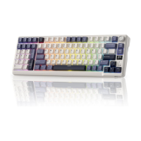 RK ROYAL KLUDGE L98 Wireless Mechanical Keyboard w/Left-Handed Southpaw Design Numpad & Hot Swappable Knob, Tri-Mode 95% Keyboard,Sage Blue