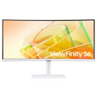 Samsung ViewFinity S65TC 34in UWQHD VA 100Hz Thunderbolt 4 FreeSync Curved Monitor - White (LS34C650TAEXXY)