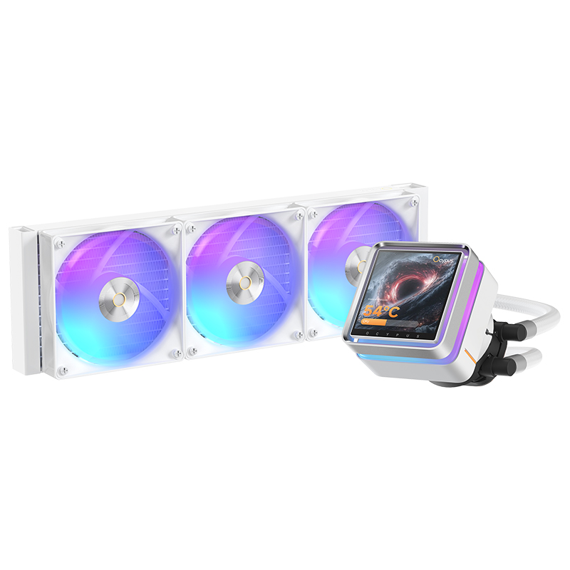 Ocypus Sigma L36 EX ARGB 3.95in IPS Display AIO CPU Cooler - White (Sigma-L36-WH3AAWLN00E-GL)
