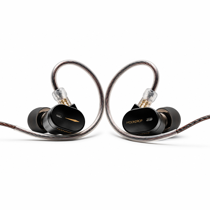 MOONDROP CHU III Dynamic Driver Wired IEM In-Ear Monitor Headphones - Black (MDCHU3BK)