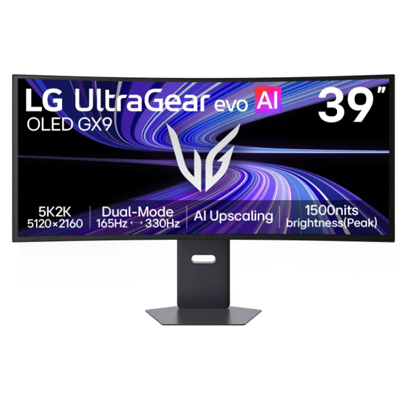 LG UltraGear Evo 39in WUHD 165Hz / WFHD 330Hz OLED Dual Mode Curved Gaming Monitor (39GX950B-B)