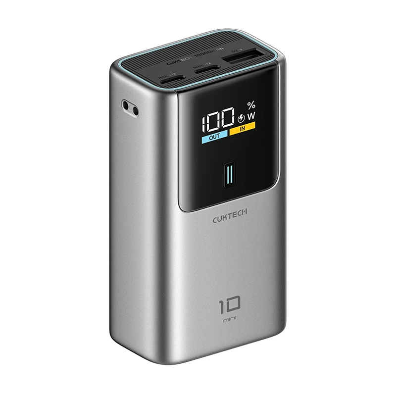 CUKTECH NO.10 Mini 10000mAh 55W Power Bank - Grey (CUK-PB1055GBTG)