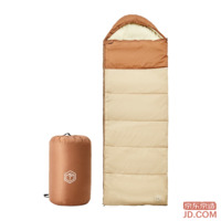 JD Envelope Sleeping Bag Outdoor Camping Soft Thermal Plush Winter Khaki 1.8kg