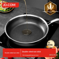 JD Frying Pan Egg Steak Non-stick 316L Stainless Steel Induction Ready 28cm with Lid