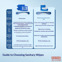 JD Antibacterial Wipes 80pcs*4 (320pcs) 99.9% Sanitation Wipes