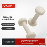 JD Color Dipped Dumbbells for Men, Women, Kids, Home Use Small Iron Fitness Equipment 1.5KG Pair
