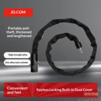 JD Keychain Lock Bike Lock Electric Bike Chain Lock Anti-Theft Lock 100cm with 2 Keys