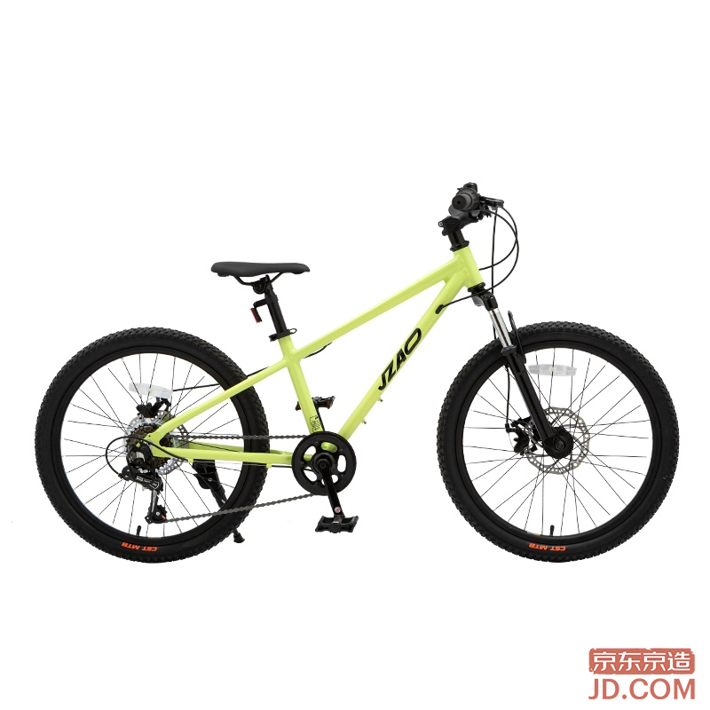 JD Lingyue Mountain Bike JD Self-owned 8-12-13 Years Children's Bicycle Student Gear 22-inch Lime Green