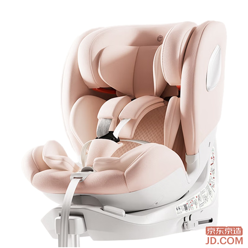 JD Child Car Seat 0-6-12 Yrs Baby i-Safe Dual Ventilation Business Class Pro Ice Berry Pink
