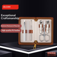 JD Fingernail Clippers and Nail Trimmer Set for Home Use, 6-piece Kit